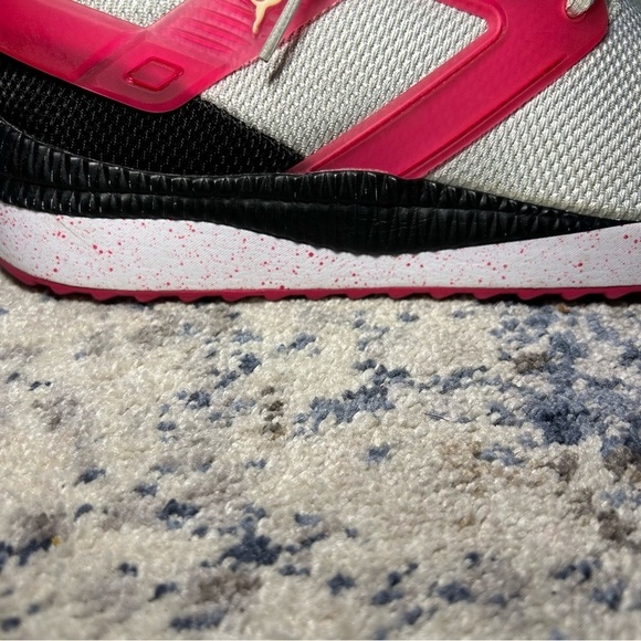 Puma Bright Rose & Gray Pacer Next Excel Running Lace-Up Sneakers Size 8 - Picture 3 of 12